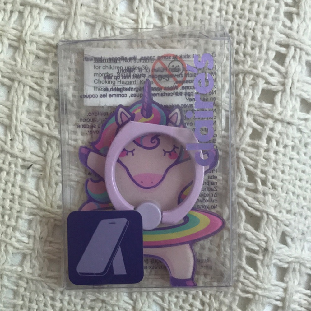 Unicorn pop socket ring